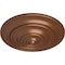 Ekena Millwork Classic Ceiling Medallion (Fits Canopies up to 4 1/8"), 13 1/4"OD x 1/2"P, Polished Copper CM13CLPOS - alternate 2